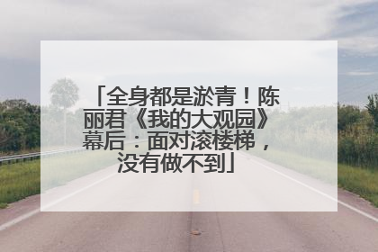 全身都是淤青！陈丽君《我的大观园》幕后：面对滚楼梯，没有做不到
